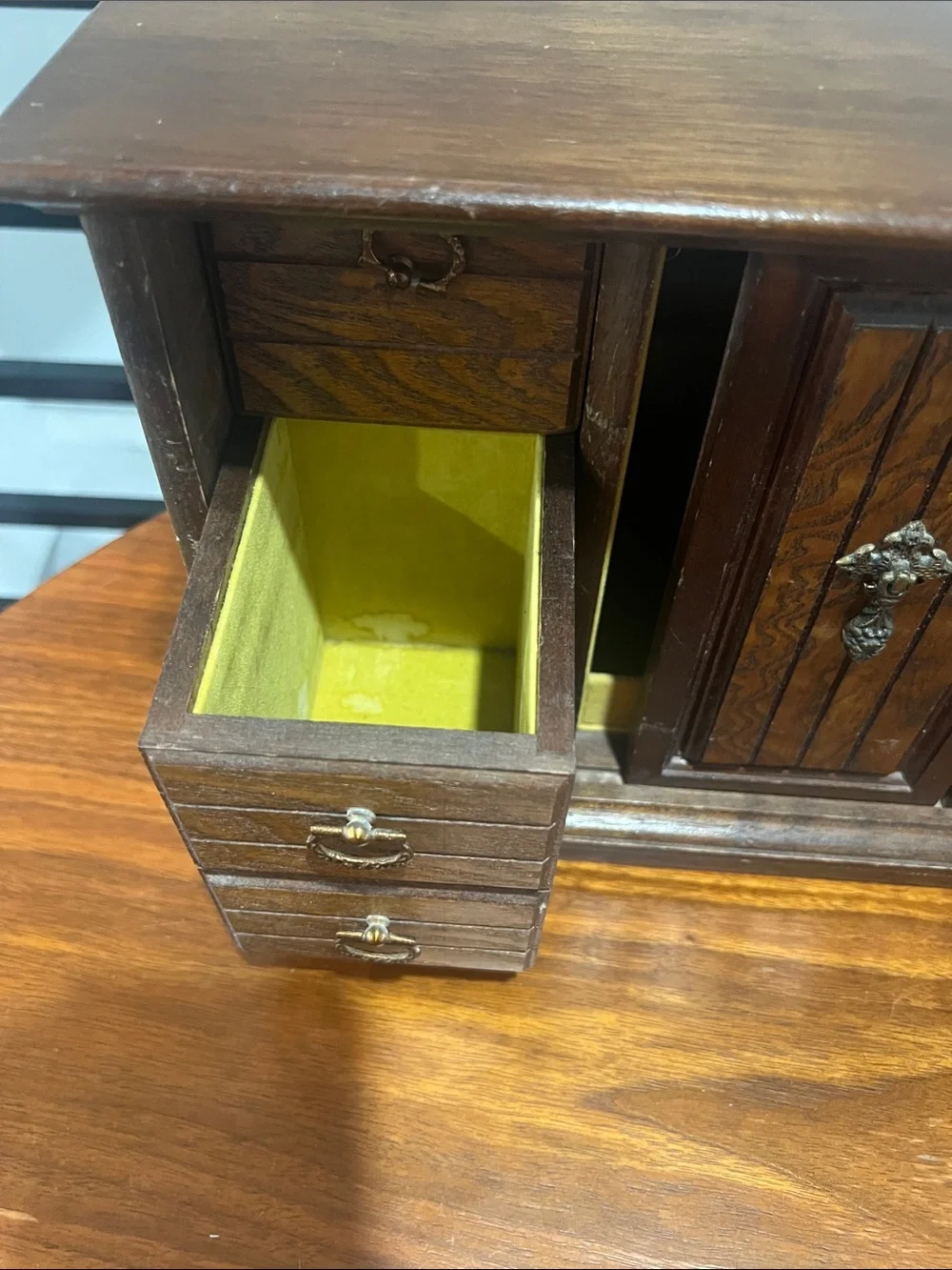 Vintage Wooden Jewelry Box